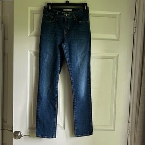 Levi's Blue Classic Mid Rise Skinny Jeans